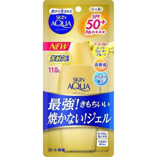 Rohto Skin Aqua UV Super Moisture Gel Gold SPF 50+ PA++++ 110g