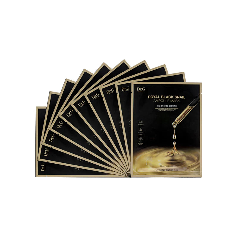 Dr.G Royal Black Snail Ampoule Mask 10pcs