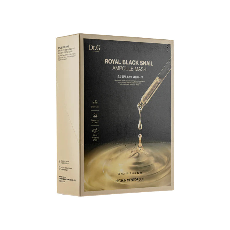 Dr.G Royal Black Snail Ampoule Mask 10pcs