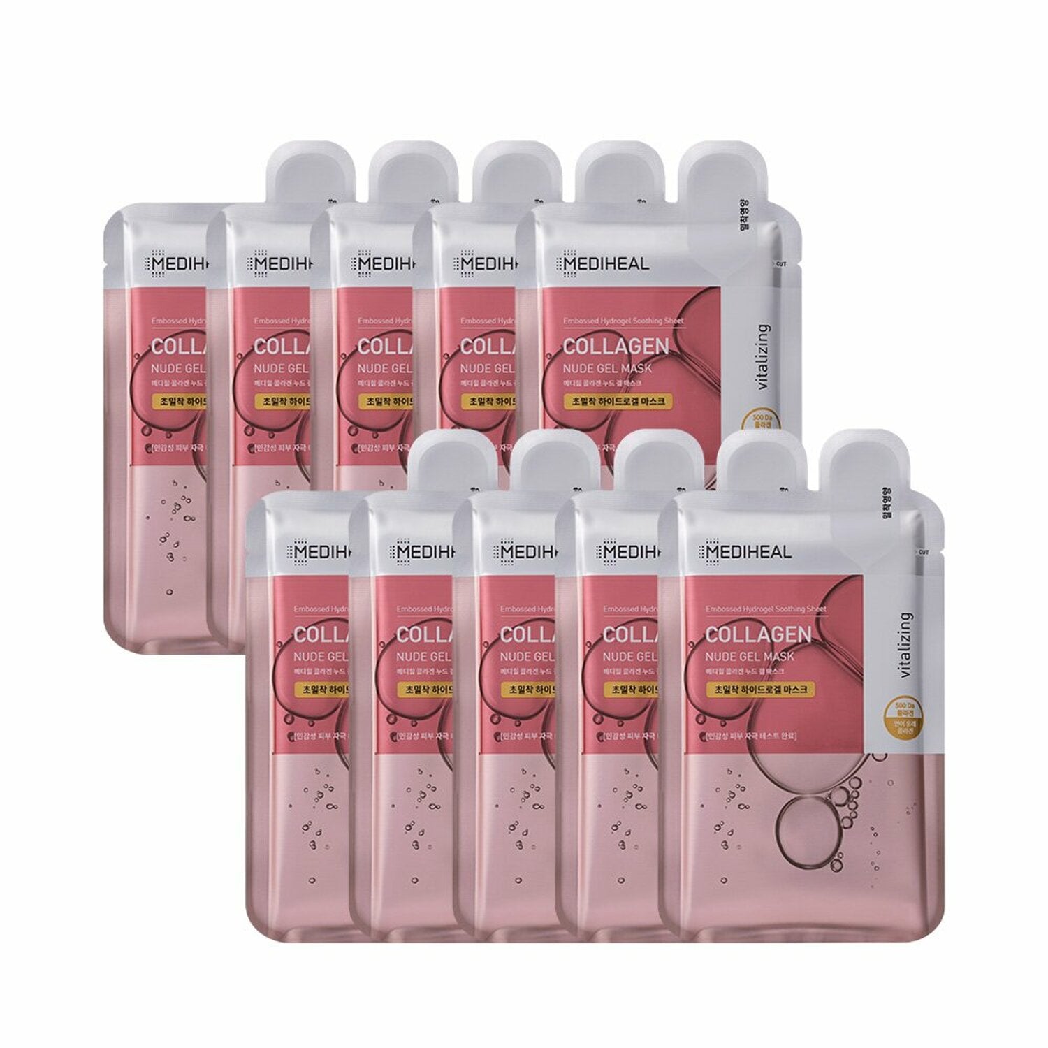 MEDIHEAL Collagen Nude Gel Sheet Mask 10pcs