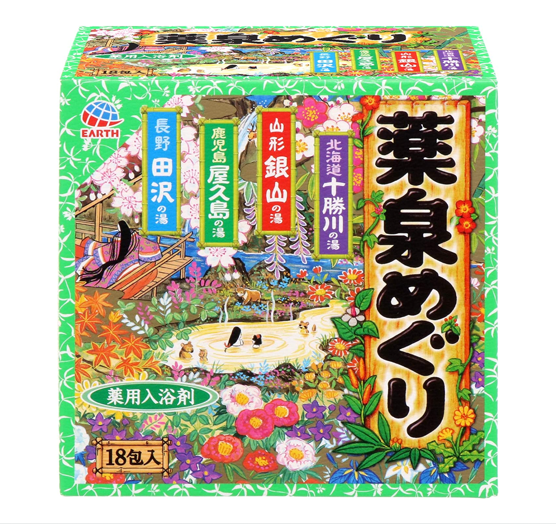 Earth Yakusen Meguri Onsen Bath Powders 30g x 18pks